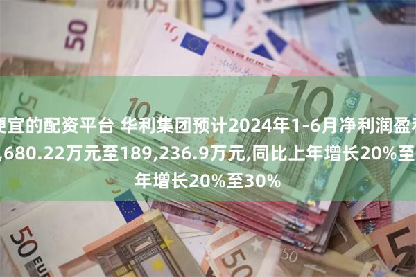 便宜的配资平台 华利集团预计2024年1-6月净利润盈利174,680.22万元至189,236.9万元,同比上年增长20%至30%