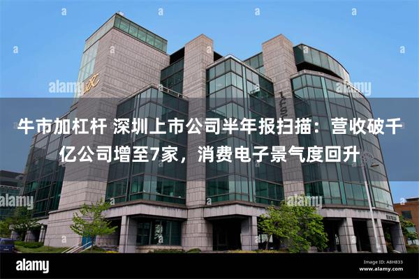 牛市加杠杆 深圳上市公司半年报扫描：营收破千亿公司增至7家，消费电子景气度回升